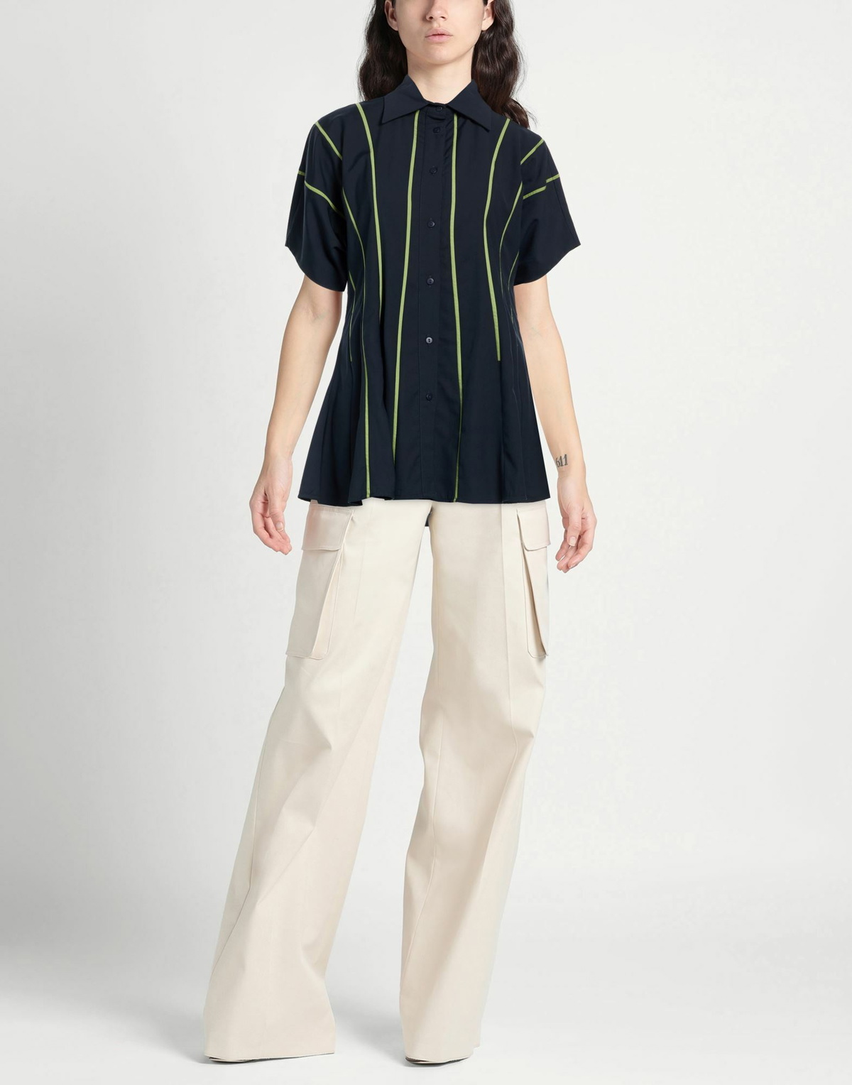 Lovebirds Womens Shirt in Navy