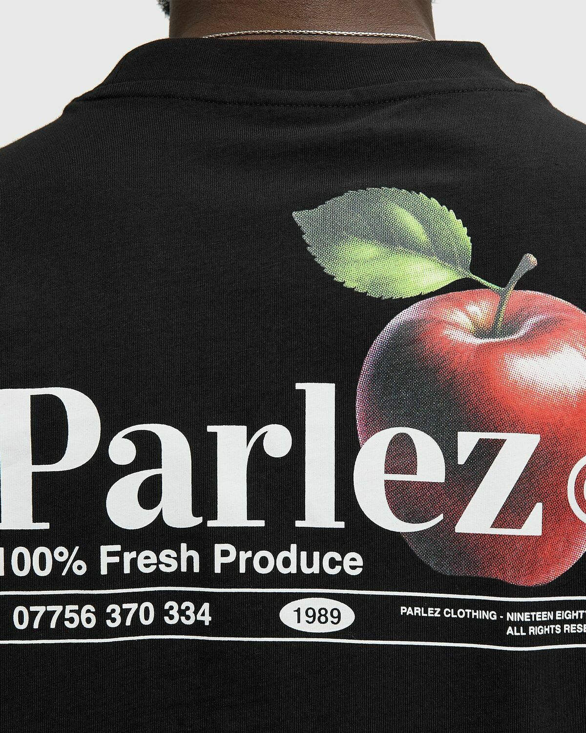 Parlez Pomme Tee Black Mens Shortsleefe