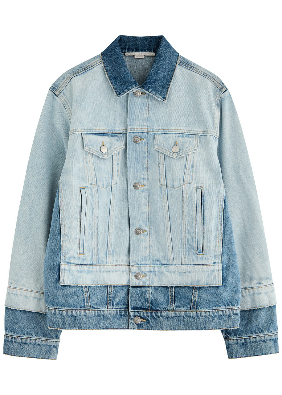 Stella McCartney Blue Oversized Bouclé Denim Jacket Stella