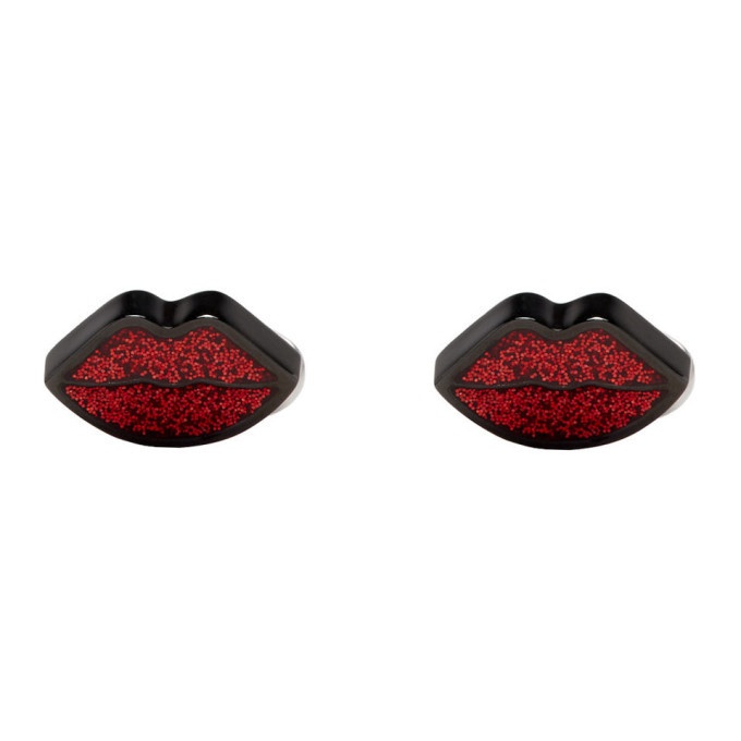 Photo: Paul Smith Silver and Red Lips Cufflinks
