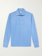 De Petrillo - Cotton-Chambray Shirt - Blue
