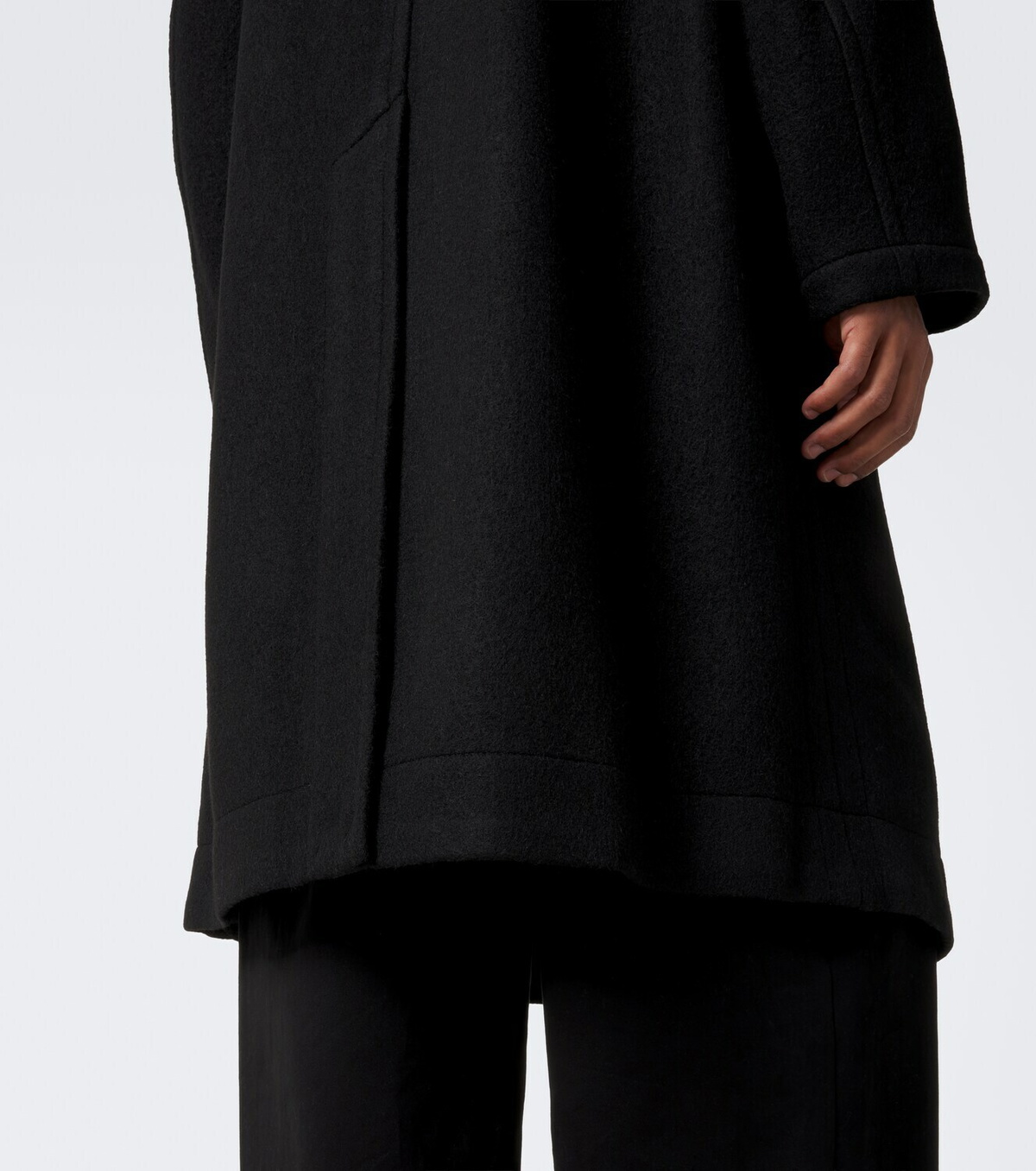 Lemaire Double-breasted wool and alpaca coat