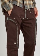 Rick Owens Bauhaus Stretch-cotton Cargo Trousers Brown