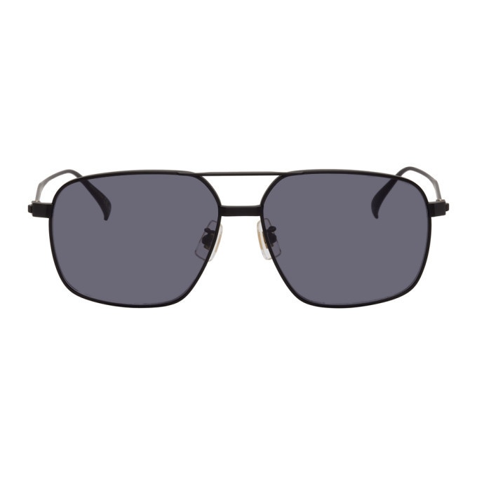 Photo: Dunhill Black Titanium Aviator Sunglasses