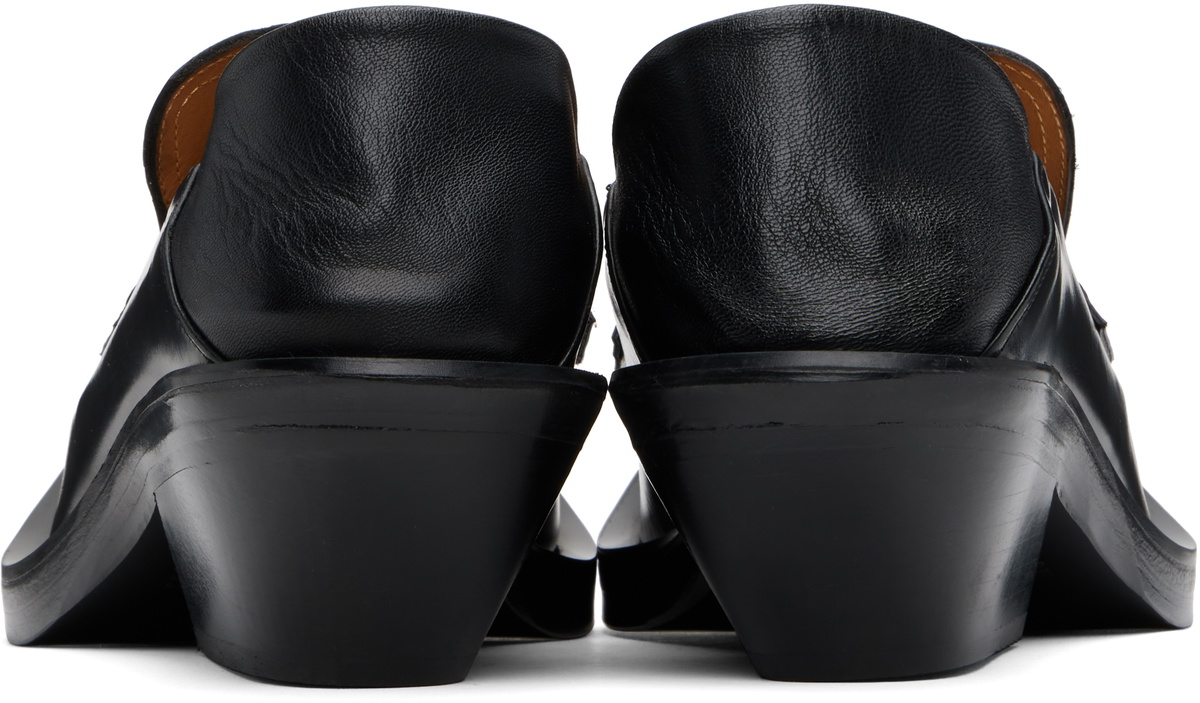 EGONlab Black Spike Loafers EGONlab