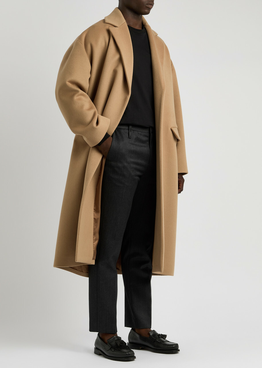 Valentino Wool and Cashmere-blend Coat Beige Valentino