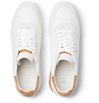 Brunello Cucinelli - Leather and Suede Sneakers - Men - White