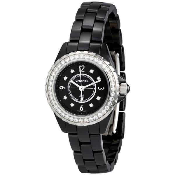 Chanel J12 Black Ceramic Quartz Ladies Watch H2571