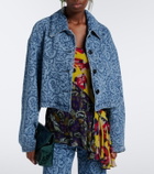 Dries Van Noten Floral denim jacket