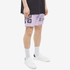 Givenchy Men's 4G Long Logo Swim Short in Lilac