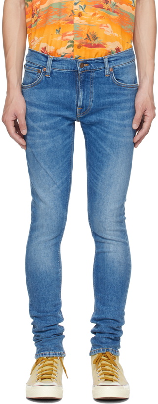 Photo: Nudie Jeans Blue Tight Terry Jeans