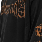 Balenciaga Men's Long Sleeve Metal Oversize T-Shirt in Washed Black