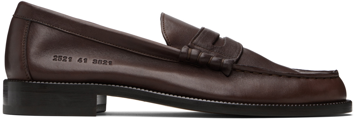 Common Projects Brown Soft Loafers