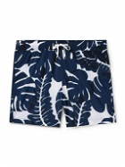 Onia - Straight-Leg Mid-Length Floral-Print Swim Shorts - Blue