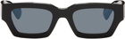 Jil Sander Black Oliver Peoples Rectangular 'Edition 6' Sunglasses