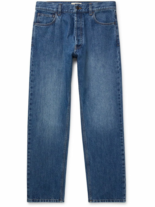 Photo: The Row - Burt Slim-Fit Straight-Leg Jeans - Blue
