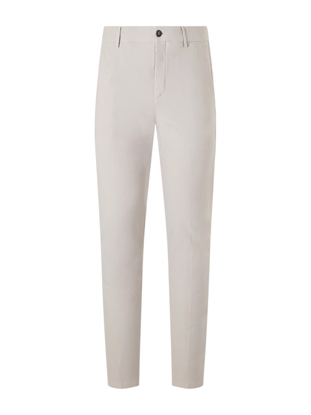 Photo: Eleventy - Straight-Leg Cotton-Blend Twill Chino - Neutrals