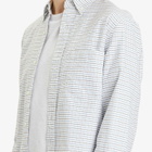 Beams Plus Men's Tattersall Check Button Down Oxford Shirt in White/Sax/Brown