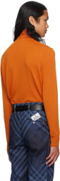 Vivienne Westwood Orange Embroidered Turtleneck