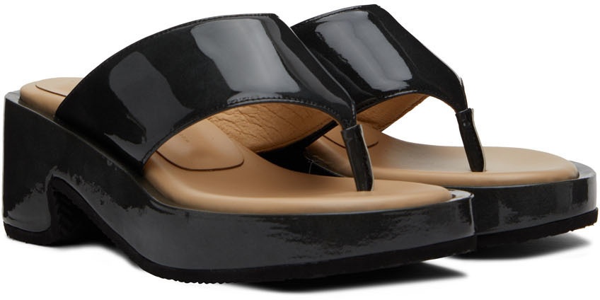 OSOI Black Tobee Platform Sandals OSOI