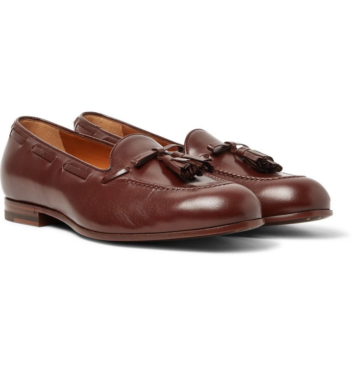 Photo: Gucci - Loomis Leather Tasselled Loafers - Men - Brown