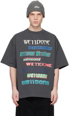 We11done Gray Printed T-Shirt