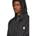 MSGM Black Hooded Anorak Jacket