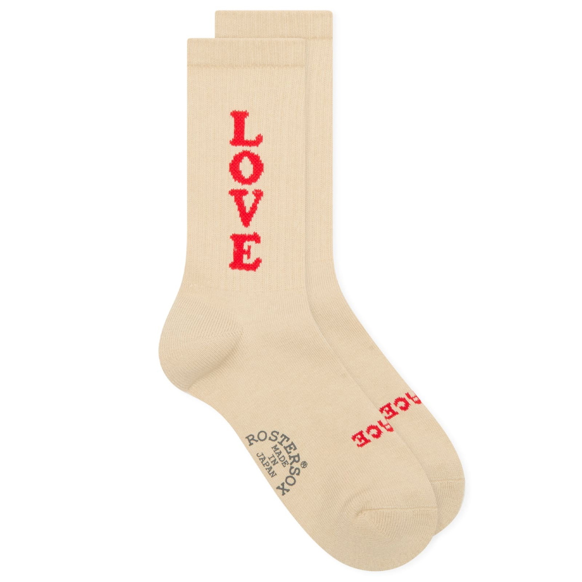 Rostersox Love Socks in Beige