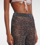 Missoni Sequined lamé flared pants
