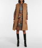 Burberry - Checked wool shirt dress