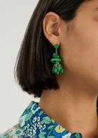 Completedworks Beaded 18kt Gold Vermeil Drop Earrings - Green - One Size