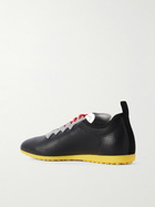 Valentino Garavani - Chromathon Logo-Print Perforated-Leather Sneakers - Black
