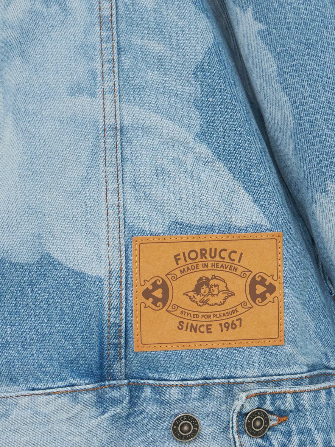 FIORUCCI Printed Cotton Denim Jacket