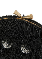 Anya Hindmarch Eyes Embellished Satin Clutch - Black - One Size