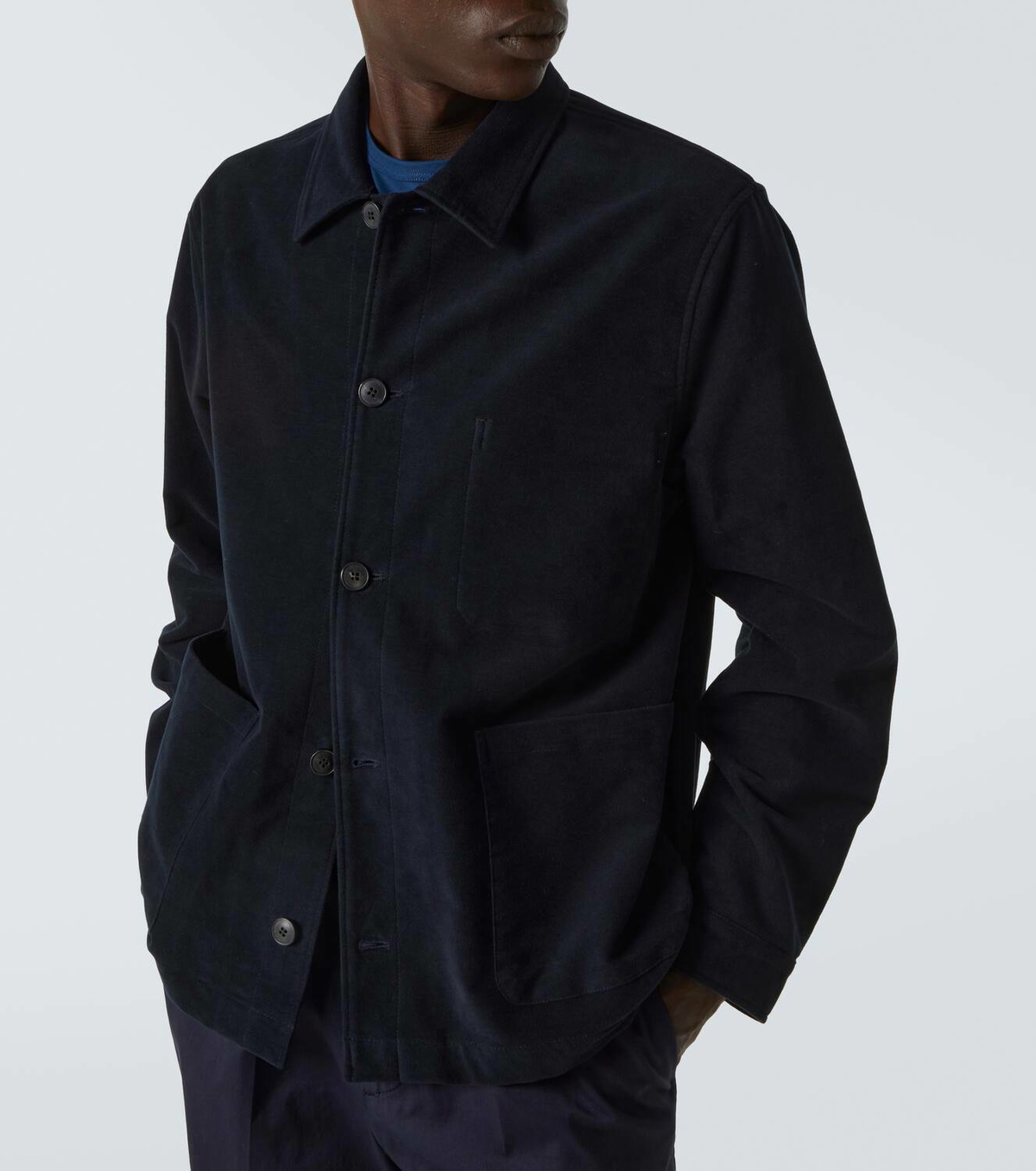 SUNSPEL モールスキン　セットアップ Sunspel Cotton moleskin overshirt Sunspel