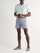 Sid Mashburn - Slim-Fit Garment-Dyed Cotton-Twill Shorts - Blue