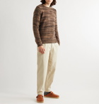 Folk - Slim-Fit Knitted Sweater - Brown