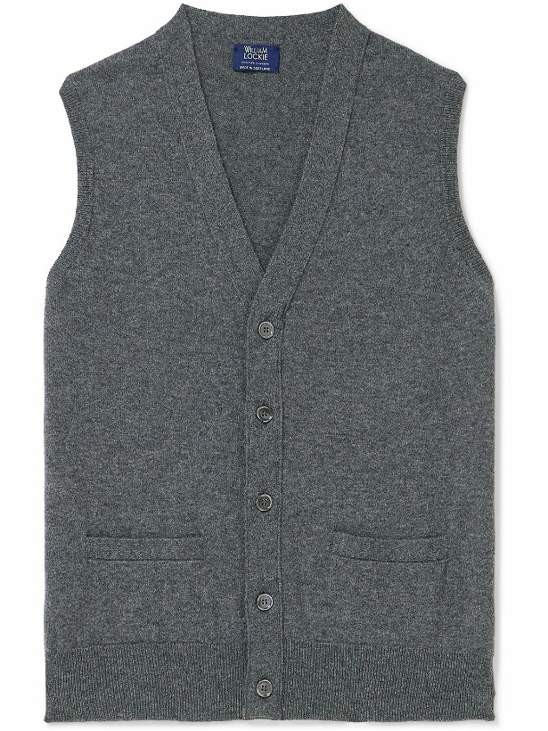 Photo: William Lockie - Oxton Cashmere Sweater Vest - Gray