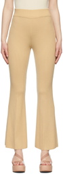 LVIR Beige Wool Knit Pants