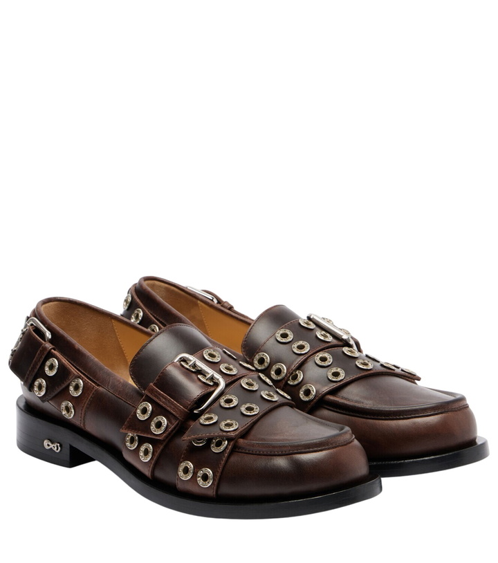 Photo: Mach & Mach Buckle Belt leather loafers