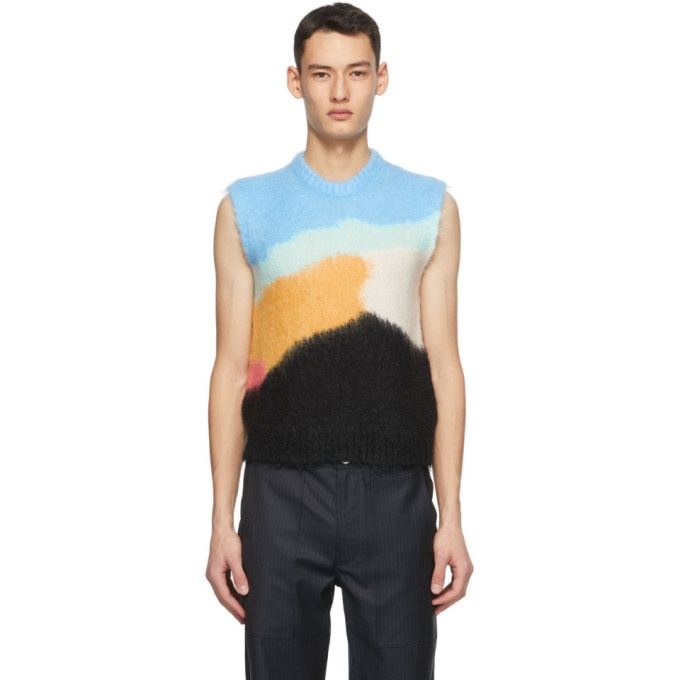 Photo: Lanvin Multicolor Asymmetric Vest