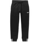 adidas Originals - Tapered Logo-Appliquéd French Cotton-Terry Sweatpants - Black