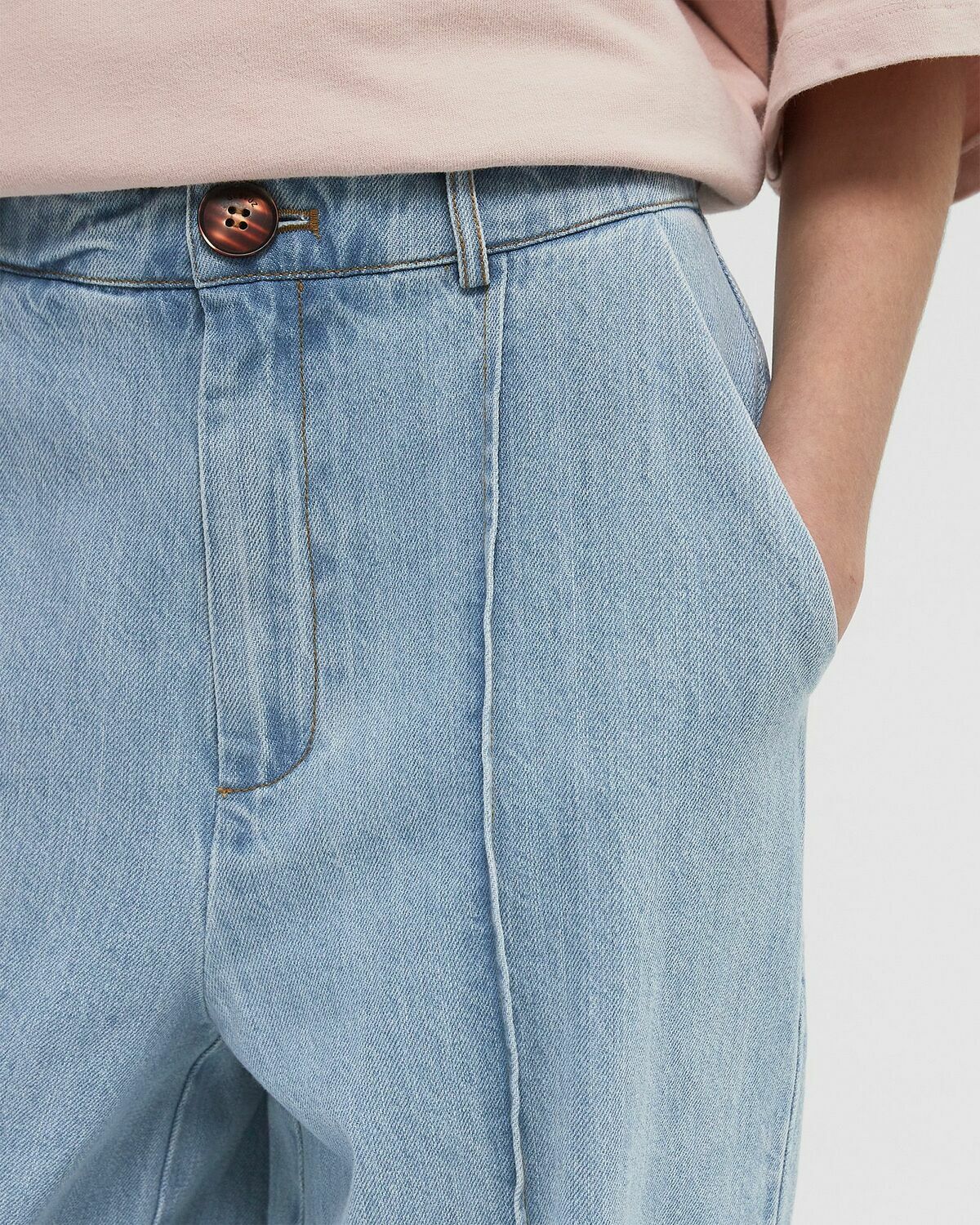 Gestuz VELLAGZ HW WIDE PANTS Blue Womens Casual Pant