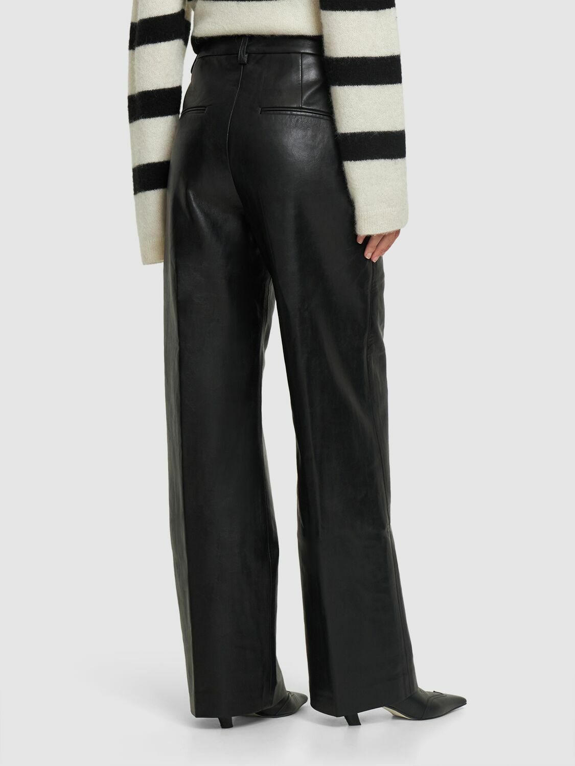 ANINE BING - Carmen Faux Leather Pants ANINE BING