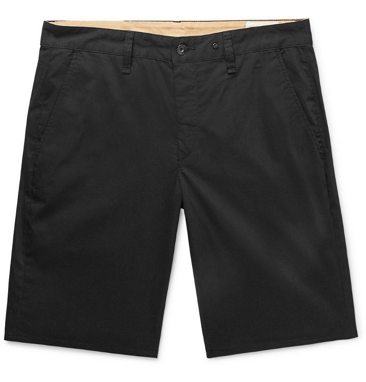 Photo: rag & bone - Slim-Fit Cotton-Blend Chino Shorts - Black