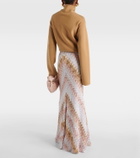Missoni Zig Zag lamé maxi skirt