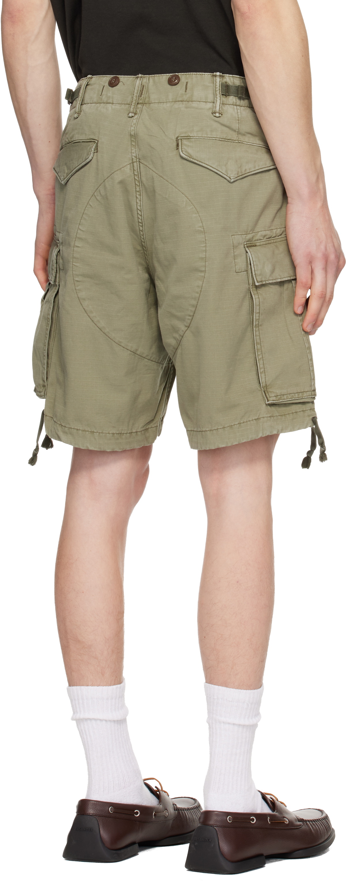 RRL Green Classic Fit Ripstop Cargo Shorts