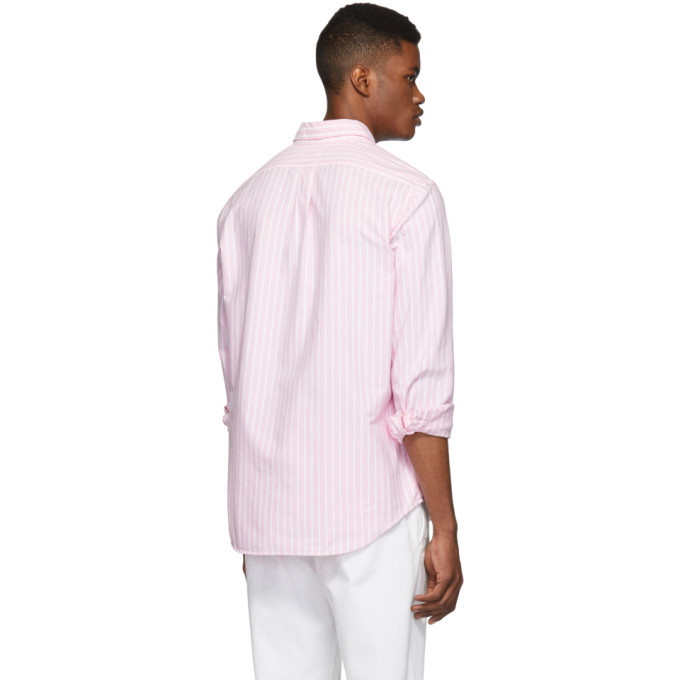 Polo Ralph Lauren Pink and White Striped Oxford Shirt Polo Ralph Lauren