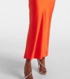The Sei One-shoulder silk satin gown