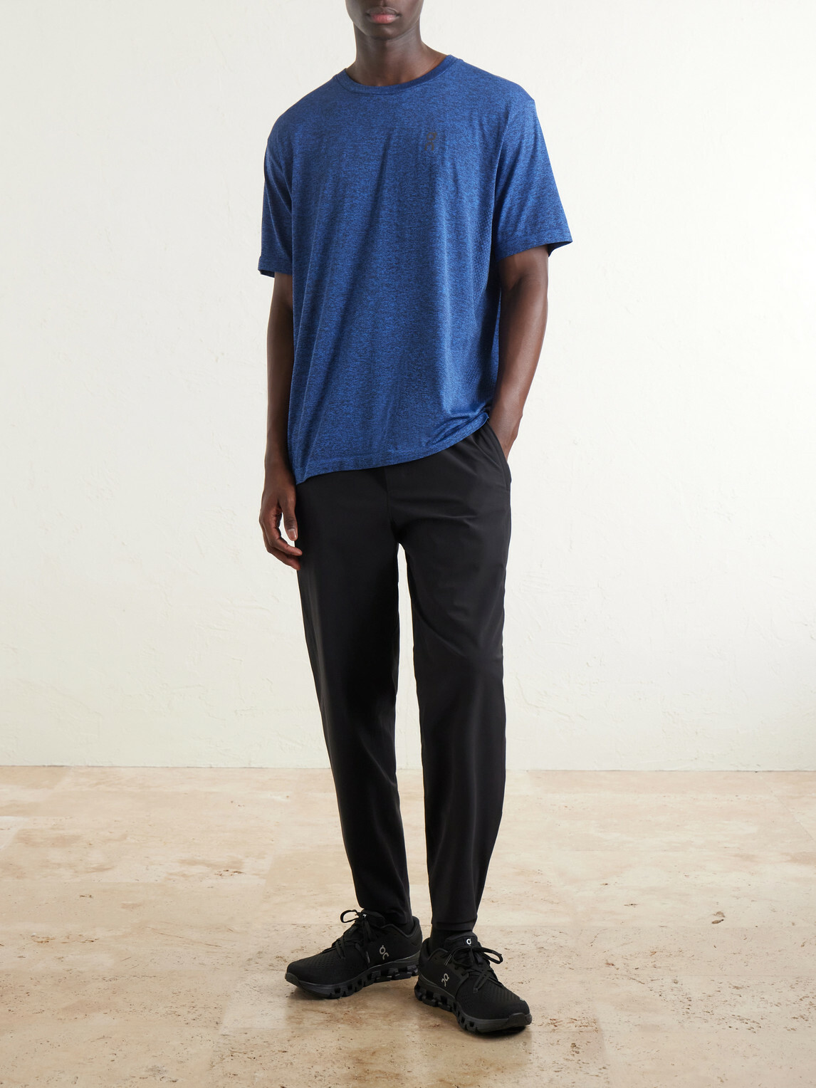 On - Train AURAFLEX™ Recycled-Jersey T-Shirt - Blue
